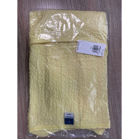 Old Navy Womens Evanescent Yellow Square-Neck Textured Tank Top NEW XL - Picture 4 of 5